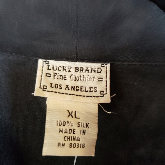 Lucky BLACK Silk Blouse - Picture 5 of 8